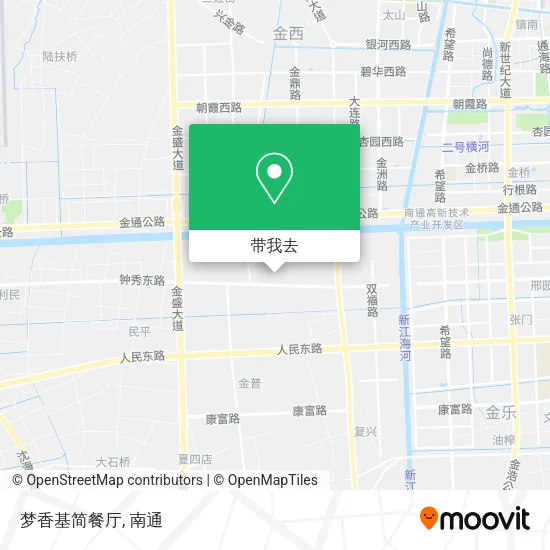 梦香基简餐厅地图