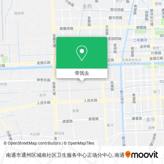 南通市通州区城南社区卫生服务中心正场分中心地图