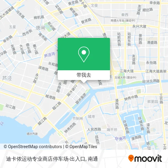 迪卡侬运动专业商店停车场-出入口地图