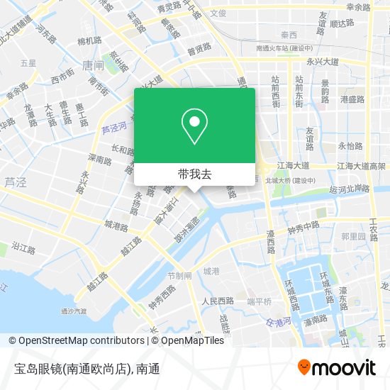 宝岛眼镜(南通欧尚店)地图