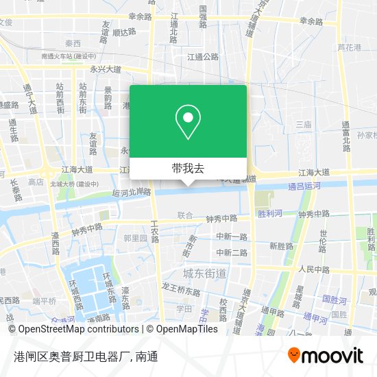 港闸区奥普厨卫电器厂地图