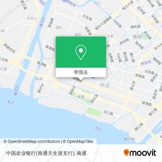 中国农业银行(南通天生港支行)地图
