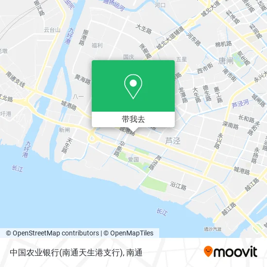 中国农业银行(南通天生港支行)地图