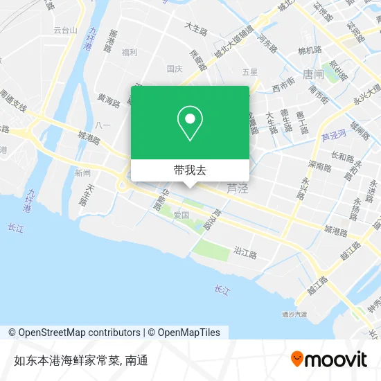 如东本港海鲜家常菜地图
