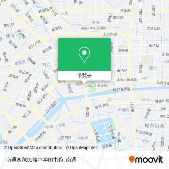 南通西藏民族中学图书馆地图
