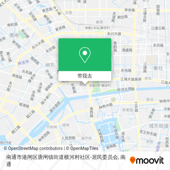 南通市港闸区唐闸镇街道横河村社区-居民委员会地图