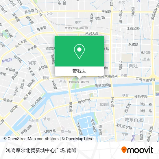 鸿鸣摩尔北翼新城中心广场地图