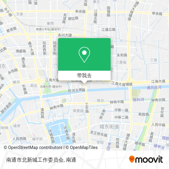南通市北新城工作委员会地图