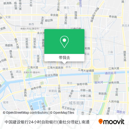 中国建设银行24小时自助银行(秦灶分理处)地图