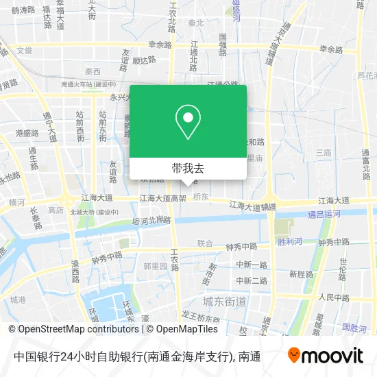 中国银行24小时自助银行(南通金海岸支行)地图
