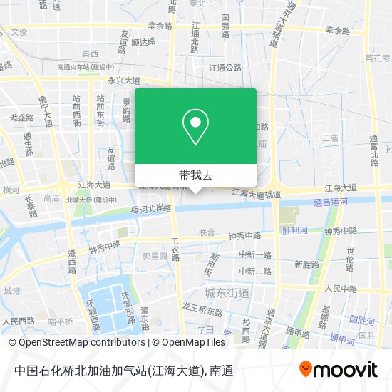 中国石化桥北加油加气站(江海大道)地图