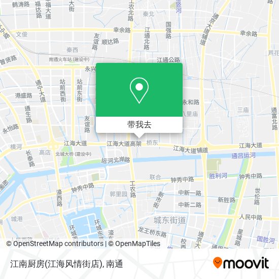 江南厨房(江海风情街店)地图