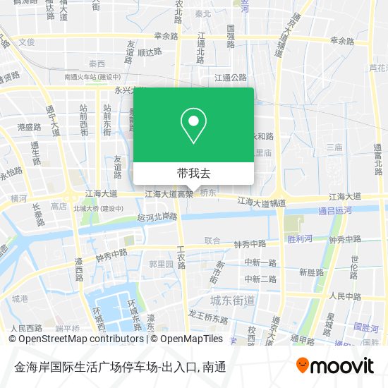 金海岸国际生活广场停车场-出入口地图