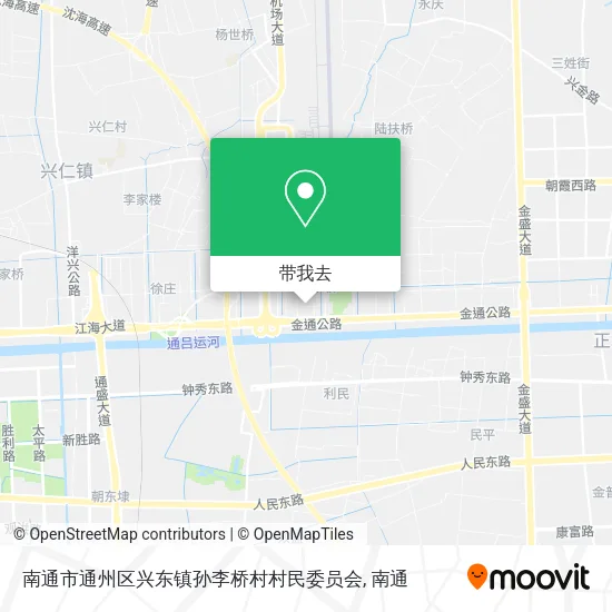 南通市通州区兴东镇孙李桥村村民委员会地图