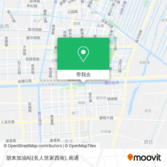 朋来加油站(名人世家西南)地图