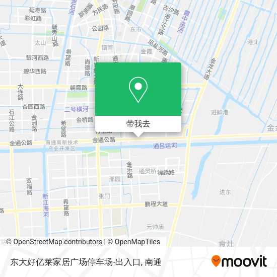 东大好亿莱家居广场停车场-出入口地图