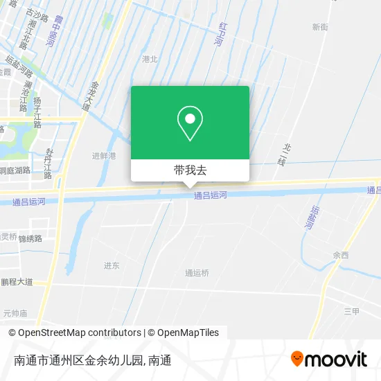 南通市通州区金余幼儿园地图