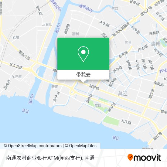 南通农村商业银行ATM(闸西支行)地图