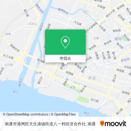 南通市港闸区天生港镇街道八一村经济合作社地图