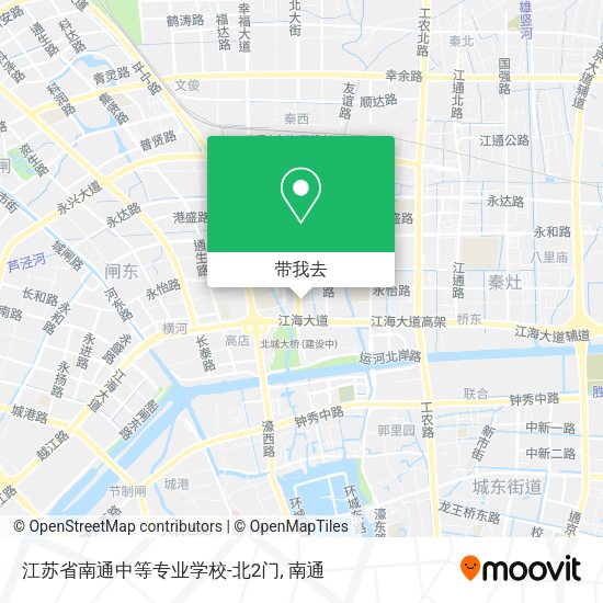 江苏省南通中等专业学校-北2门地图