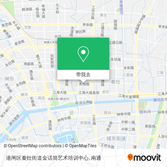 港闸区秦灶街道金话筒艺术培训中心地图