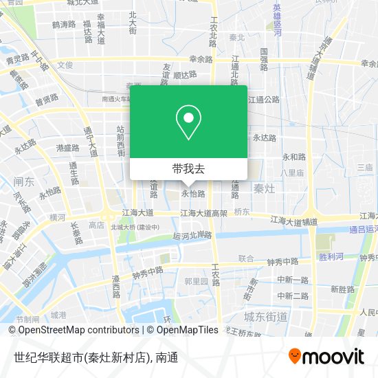 世纪华联超市(秦灶新村店)地图