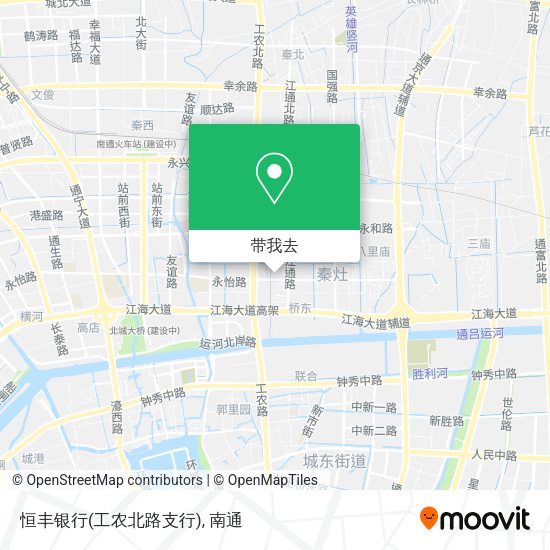 恒丰银行(工农北路支行)地图