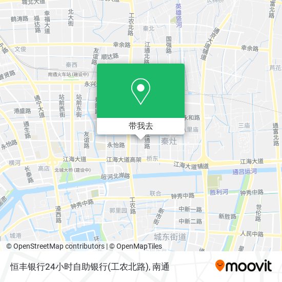 恒丰银行24小时自助银行(工农北路)地图