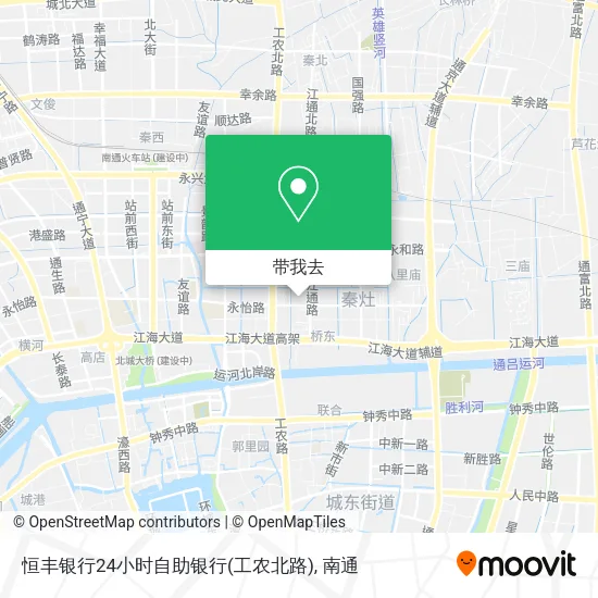 恒丰银行24小时自助银行(工农北路)地图