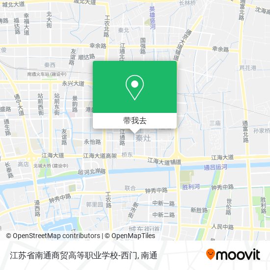 江苏省南通商贸高等职业学校-西门地图