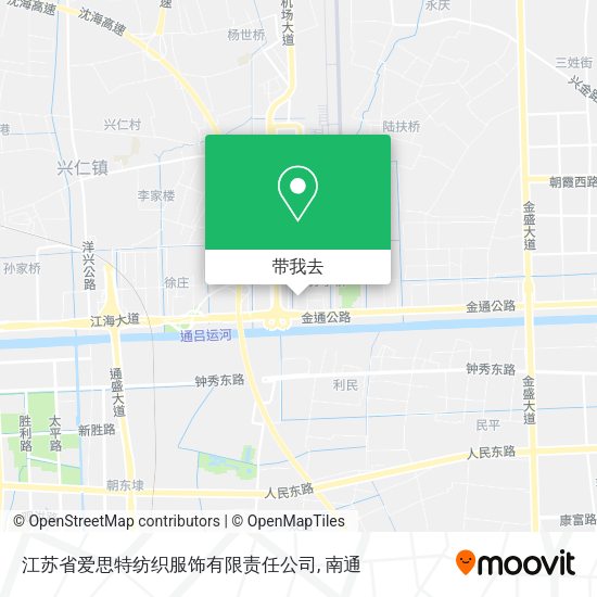 江苏省爱思特纺织服饰有限责任公司地图