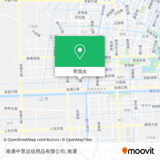 南通中景运动用品有限公司地图