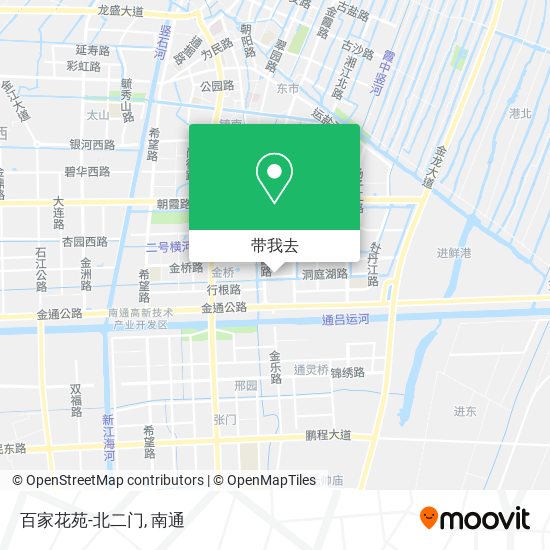百家花苑-北二门地图