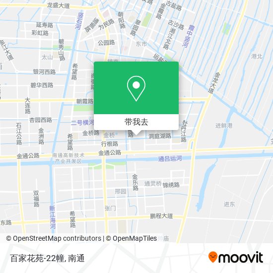 百家花苑-22幢地图