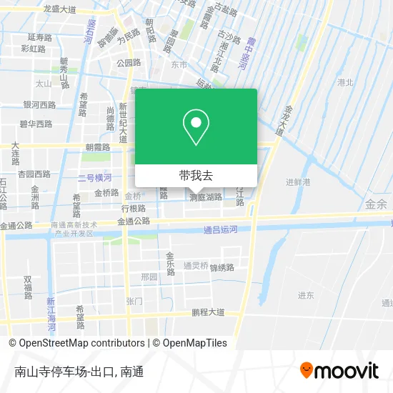 南山寺停车场-出口地图