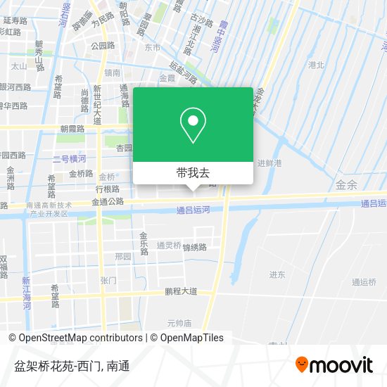 盆架桥花苑-西门地图