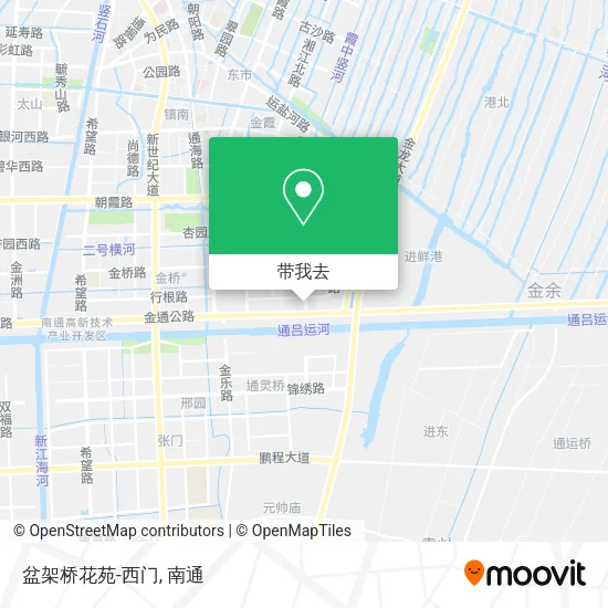 盆架桥花苑-西门地图