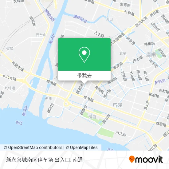 新永兴城南区停车场-出入口地图