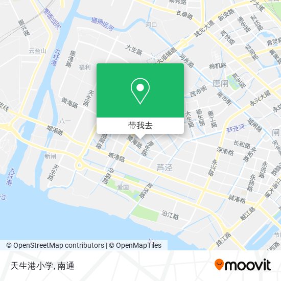 天生港小学地图