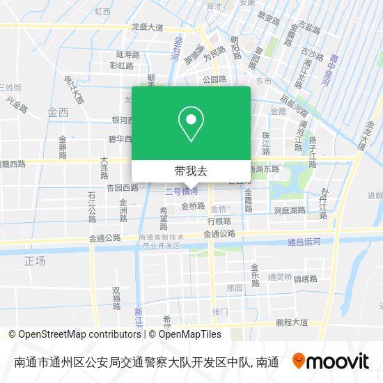 南通市通州区公安局交通警察大队开发区中队地图
