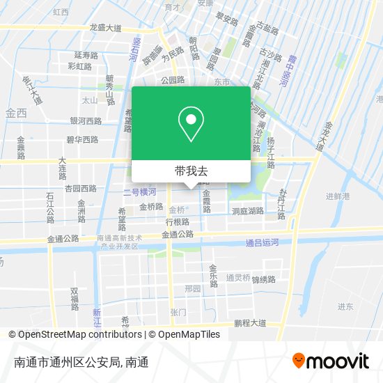 南通市通州区公安局地图