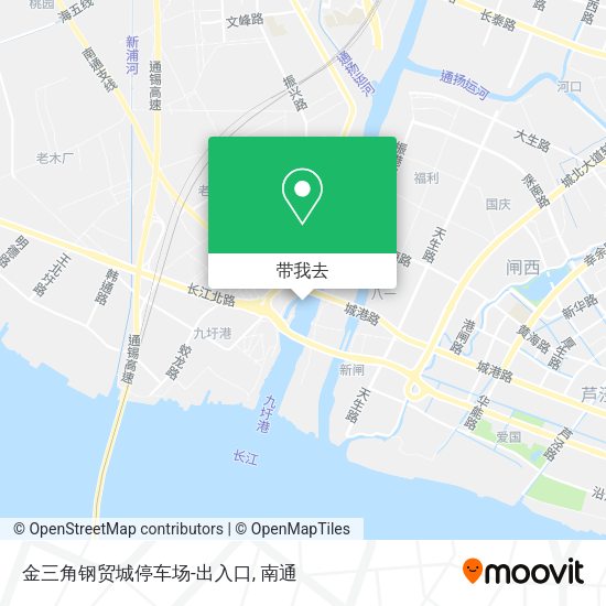 金三角钢贸城停车场-出入口地图