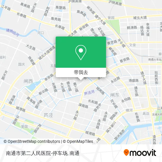 南通市第二人民医院-停车场地图