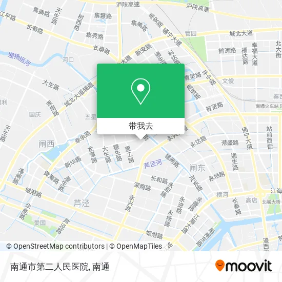 南通市第二人民医院地图