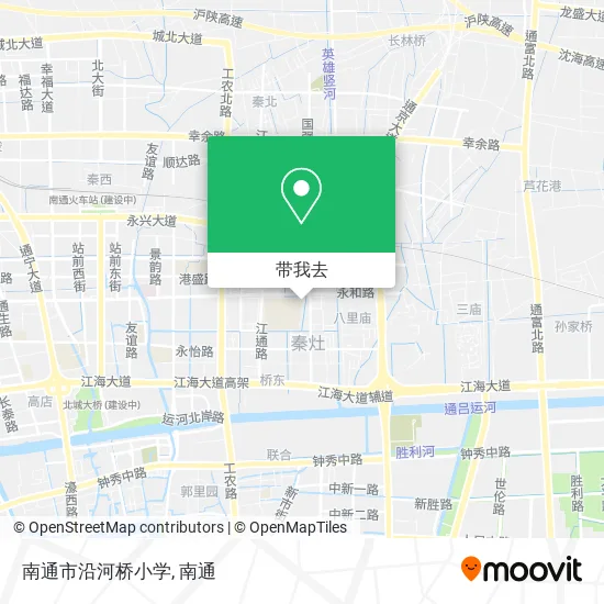南通市沿河桥小学地图