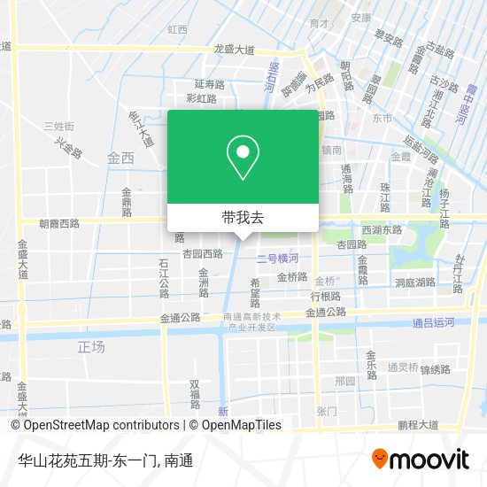 华山花苑五期-东一门地图