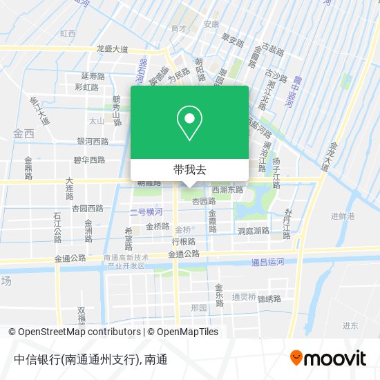 中信银行(南通通州支行)地图