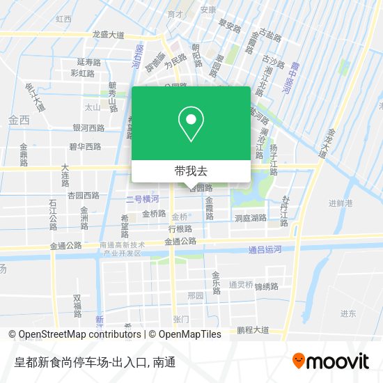 皇都新食尚停车场-出入口地图