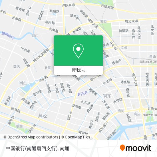 中国银行(南通唐闸支行)地图