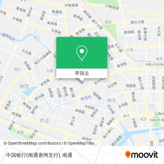 中国银行(南通唐闸支行)地图